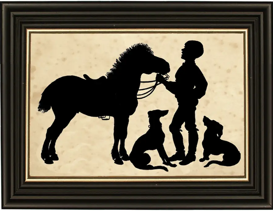 Framed Paper Cut Silhouettes