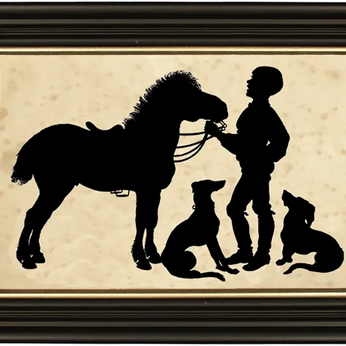 Framed Paper Cut Silhouettes