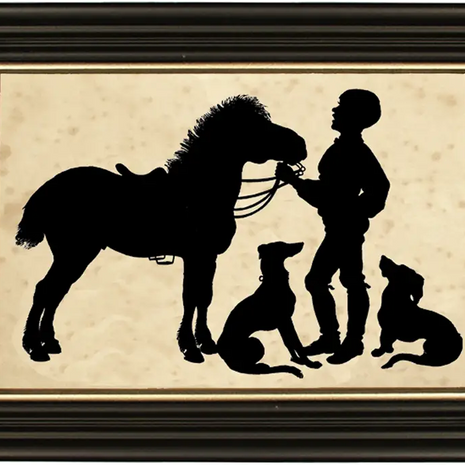 Framed Paper Cut Silhouettes