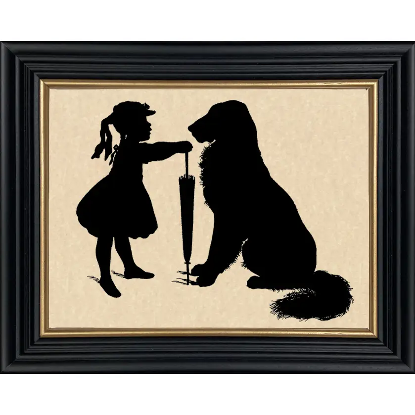 Framed Paper Cut Silhouettes