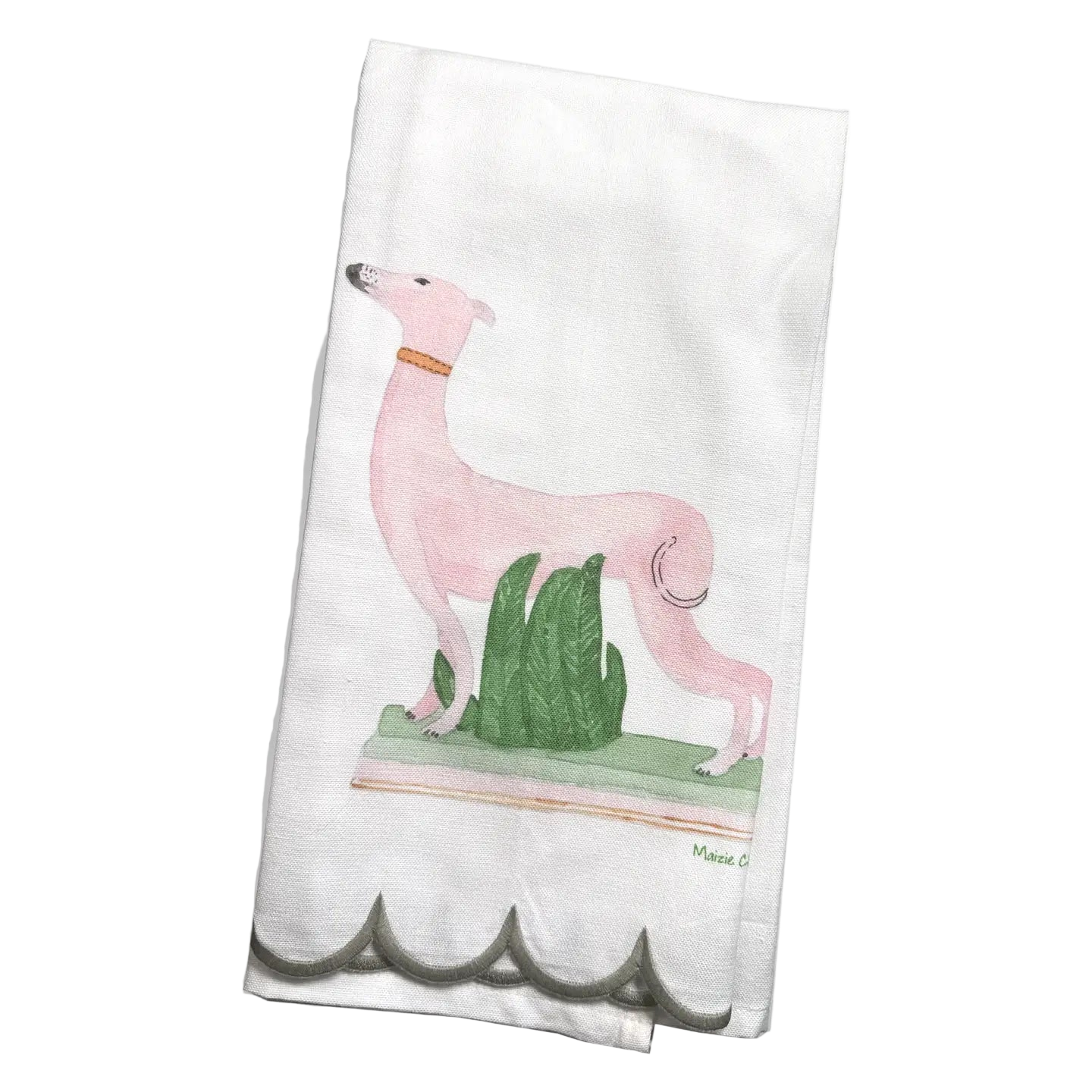 Staffordshire Style Spaniels and Greyhound Tea Towels