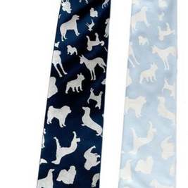 Putting On The Dog Patterned Neckties