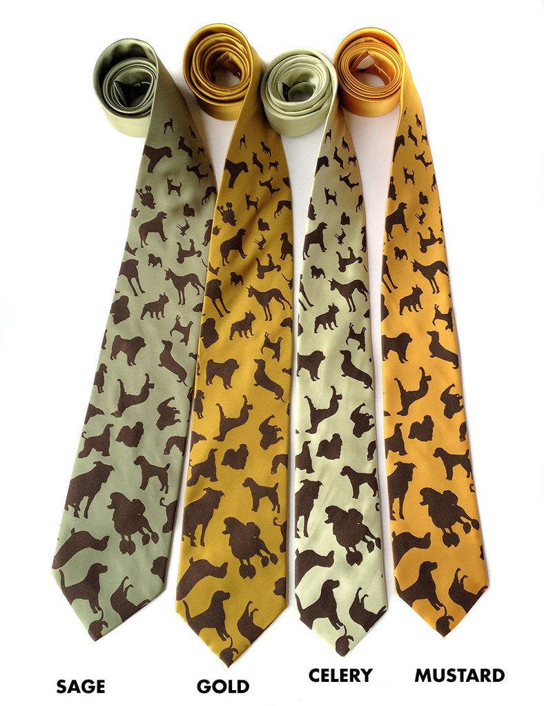 Putting On The Dog Patterned Neckties