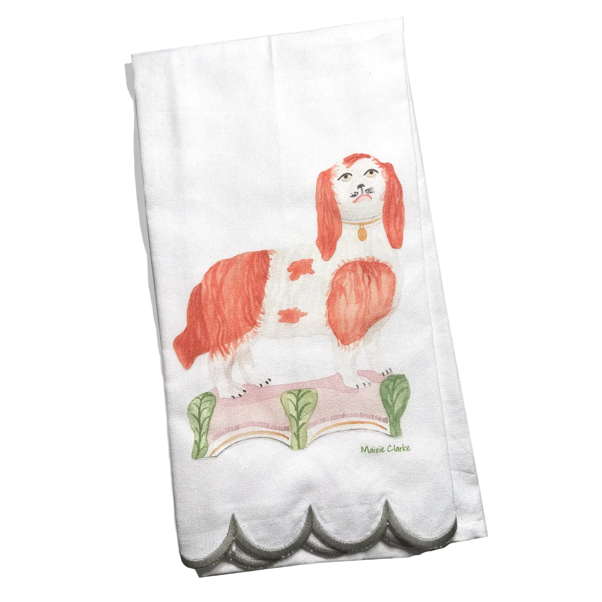 Staffordshire Style Spaniels and Greyhound Tea Towels