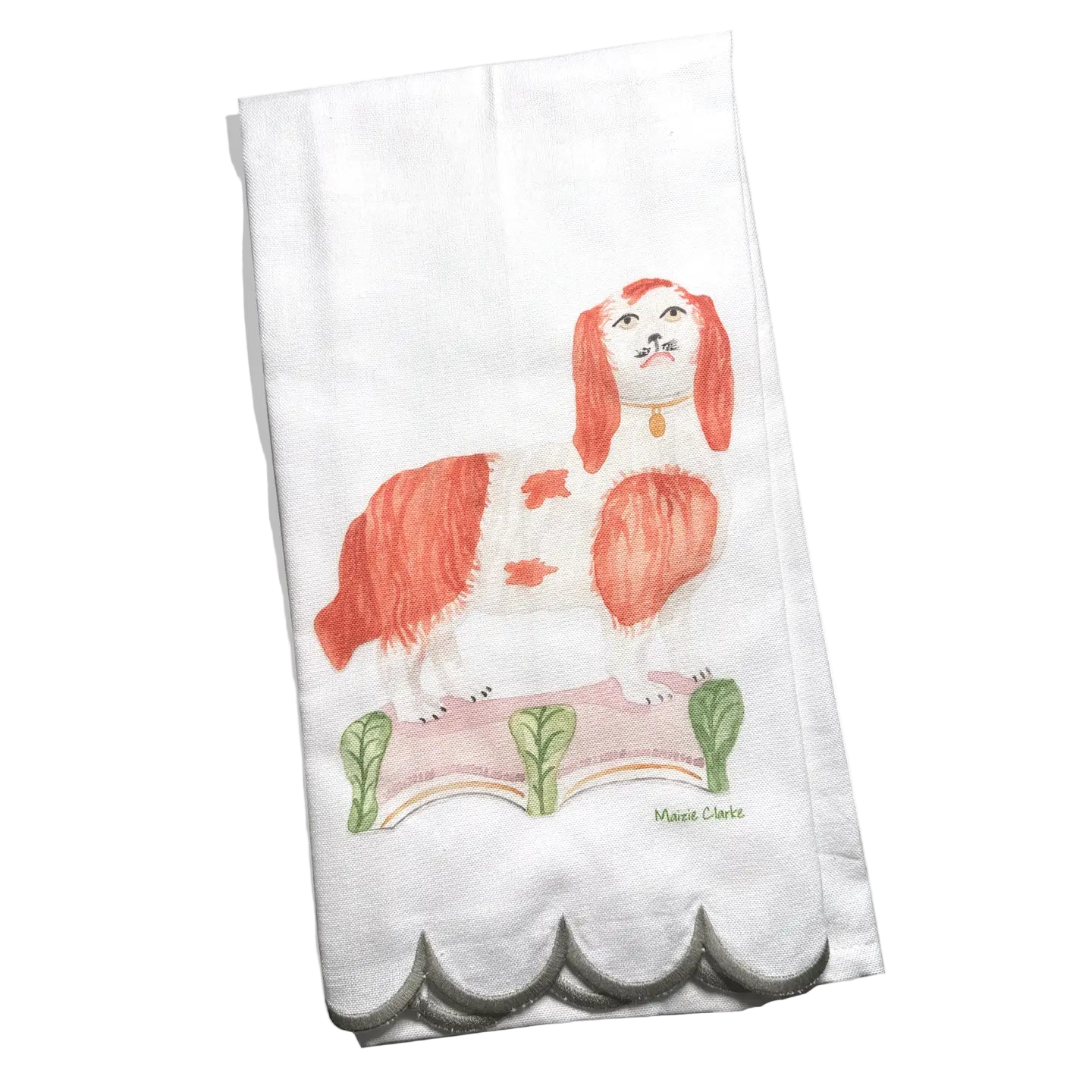 Staffordshire Style Spaniels and Greyhound Tea Towels