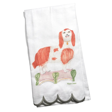 Staffordshire Style Spaniels and Greyhound Tea Towels