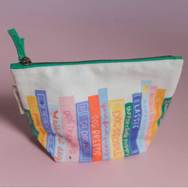 Dog Book Themed Canvas Pouch