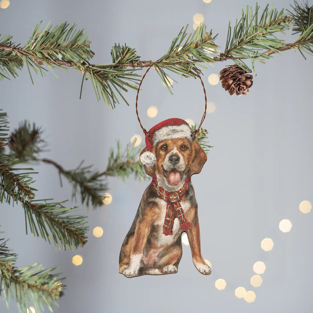 Holiday Dog Ornaments from Primitives by Kathy