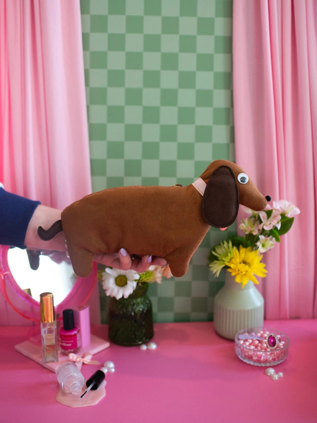 Dachshund Shaped Smell Proof Clutch