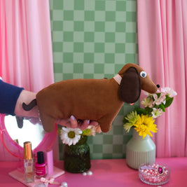 Dachshund Shaped Smell Proof Clutch