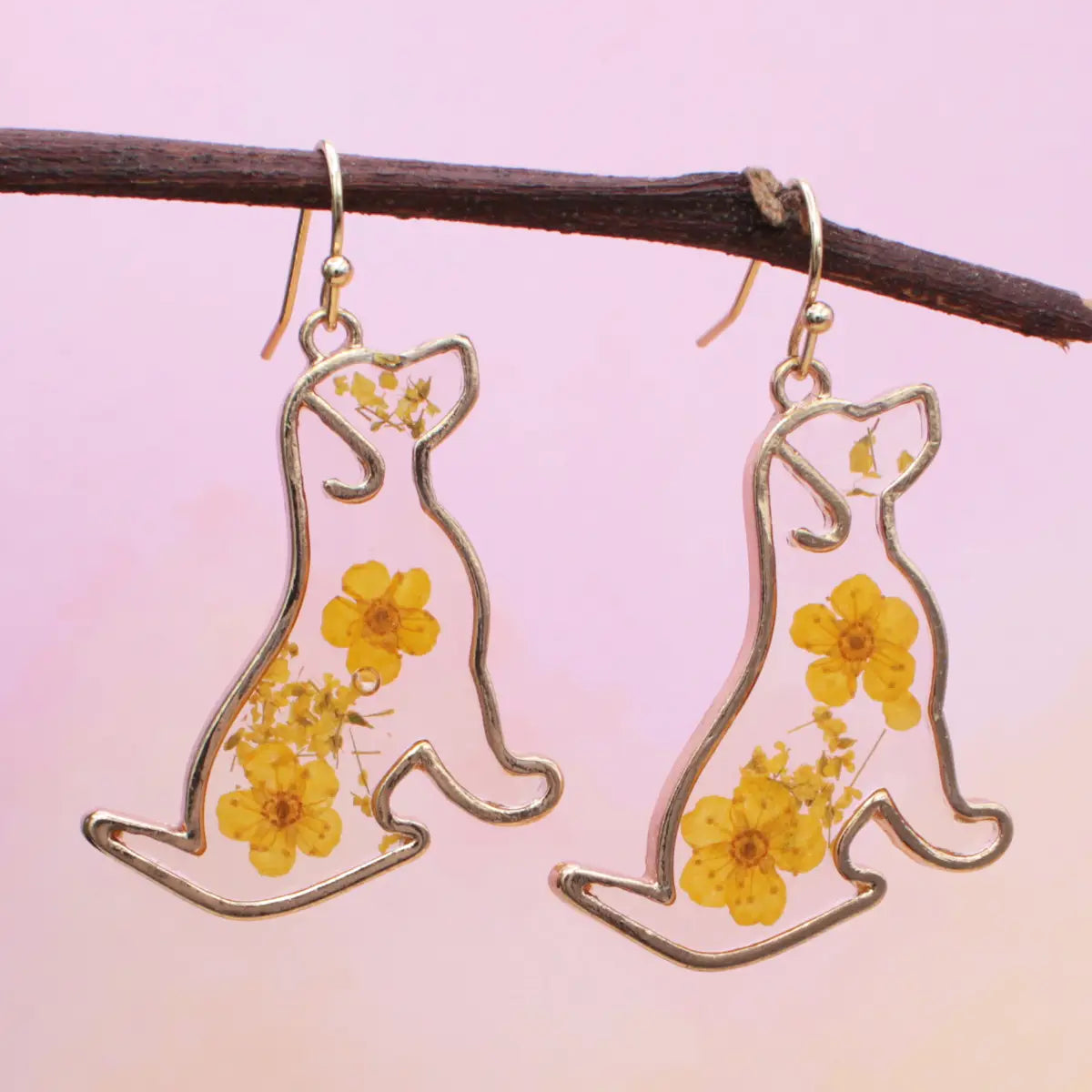 Floral & Dog Themed Earrings