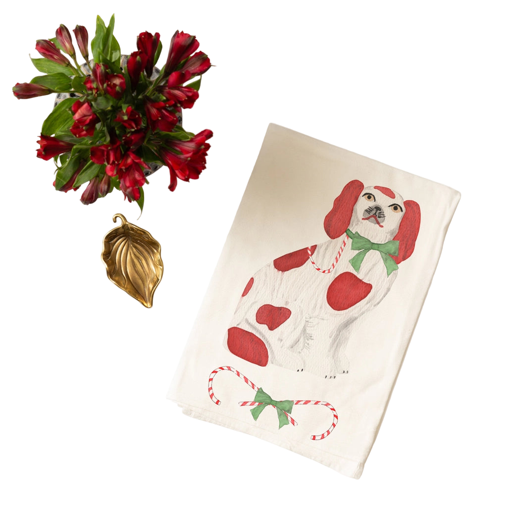 Staffordshire Style Spaniels and Greyhound Tea Towels