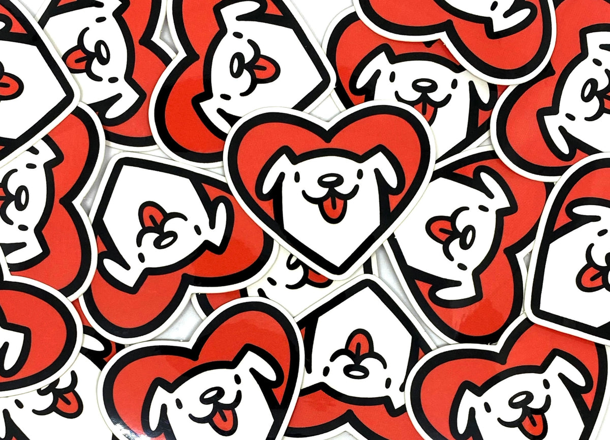 Colorful and Goofy Mini Dog Stickers