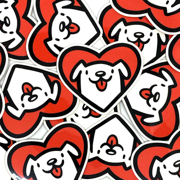 Colorful and Goofy Mini Dog Stickers