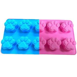 Paw and Bone Shaped Print Shaped Silicone Mold Trays