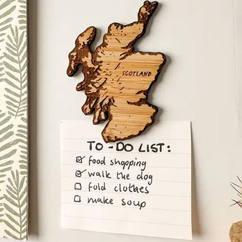 Hand Designed Bamboo Magnet Collection by Scottish Artist