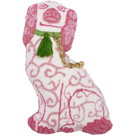 Staffordshire Style Dog Shaped Hook & Latch Pillow