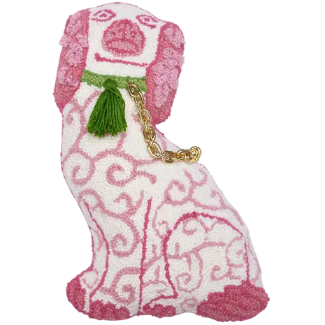Staffordshire Style Dog Shaped Hook & Latch Pillow