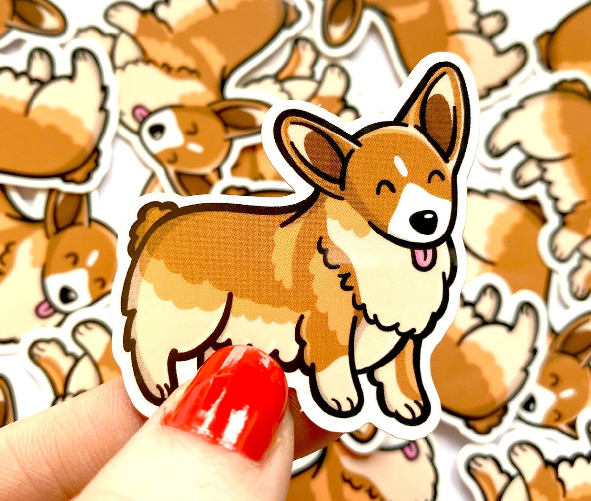 Colorful and Goofy Mini Dog Stickers