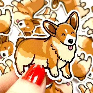 Colorful and Goofy Mini Dog Stickers