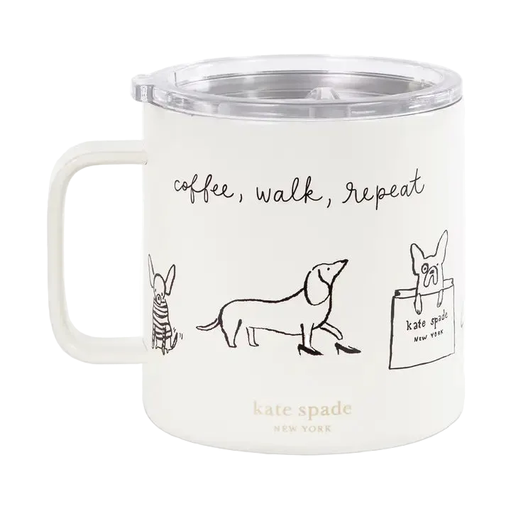 Dog Party Stainless Steel Travel Mug