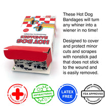 Load image into Gallery viewer, Hot Dog Adhesive Bandages
