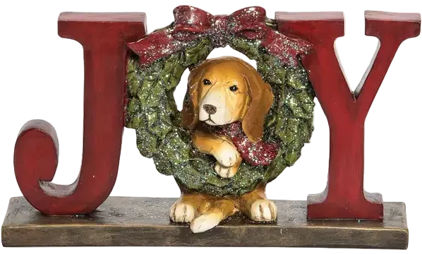 Winter Holiday Dog Figurines