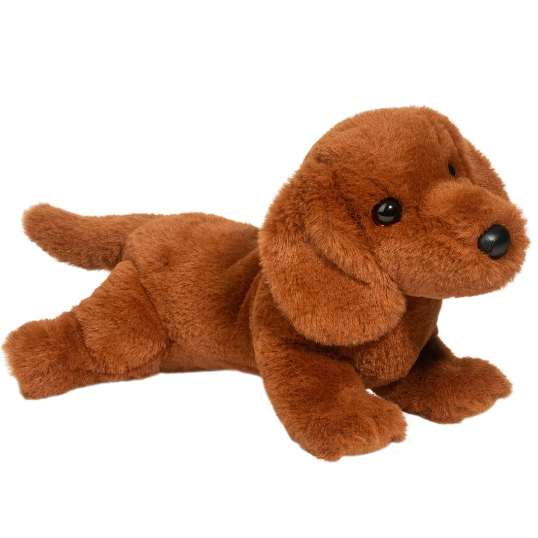 Red stuffed dog deals