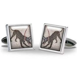 Quintessential Dog Painting Cufflinks
