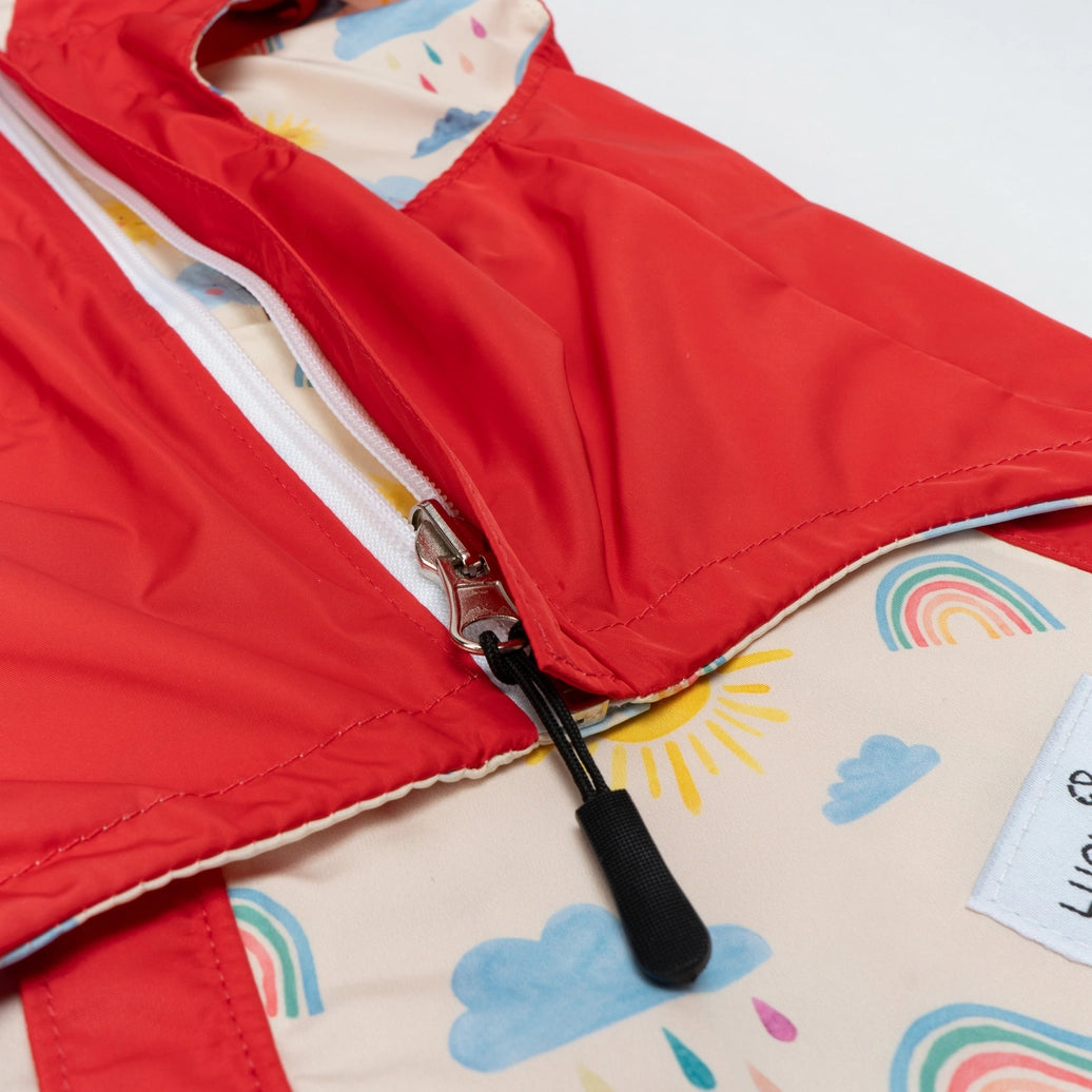 Rain or Shine Reversible Dog Raincoat