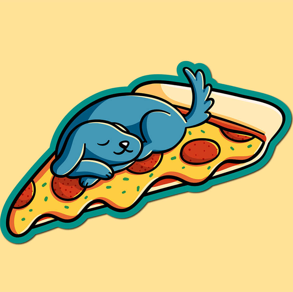 Colorful and Goofy Weatherproof Dog Stickers