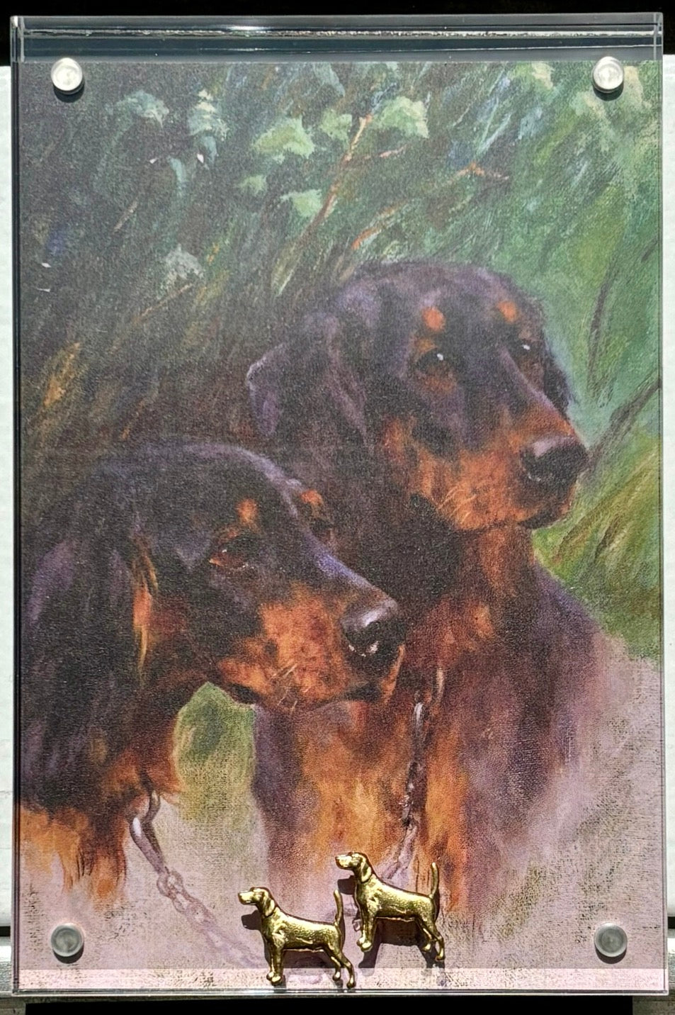 Acrylic Frames with Dog Charms