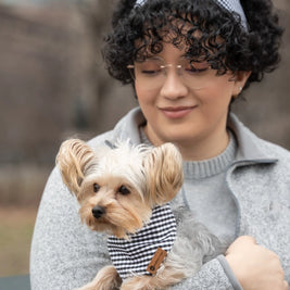 Matching Dog Bandana and Human Hair Accessories