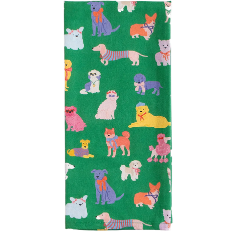 Colorful and Bright Dog Themed Tea Towels
