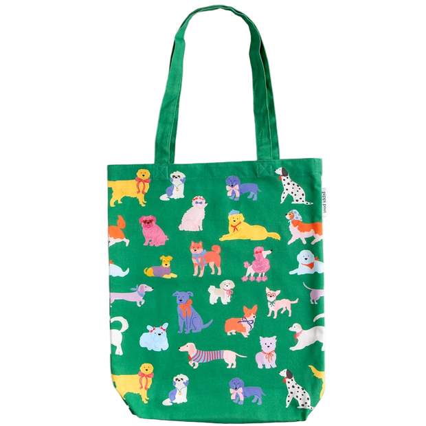 Colorful and Bright Dog Themed Tote Bags