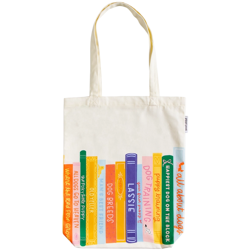 Colorful and Bright Dog Themed Tote Bags