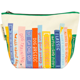 Dog Book Themed Canvas Pouch