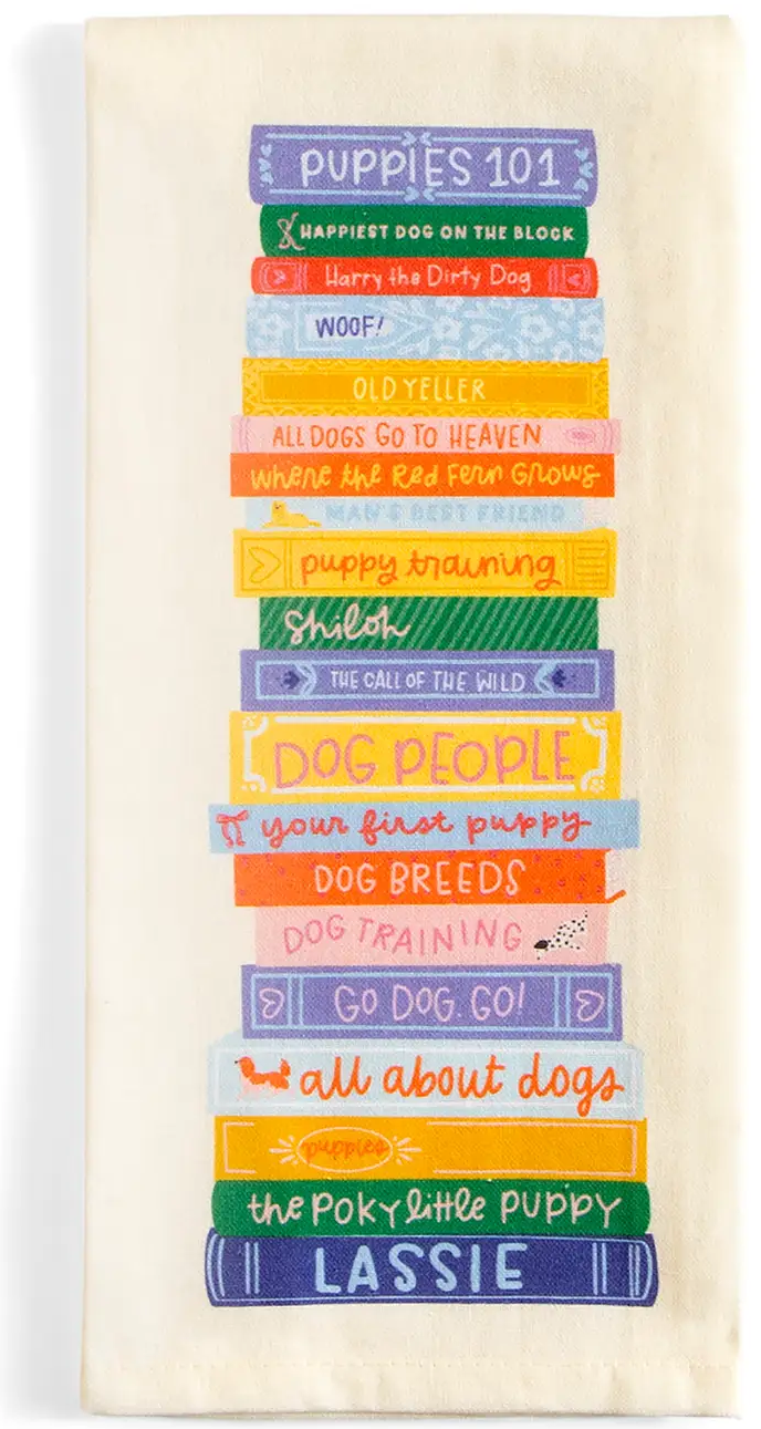 Colorful and Bright Dog Themed Tea Towels