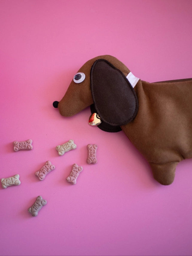 Dachshund Shaped Smell Proof Clutch
