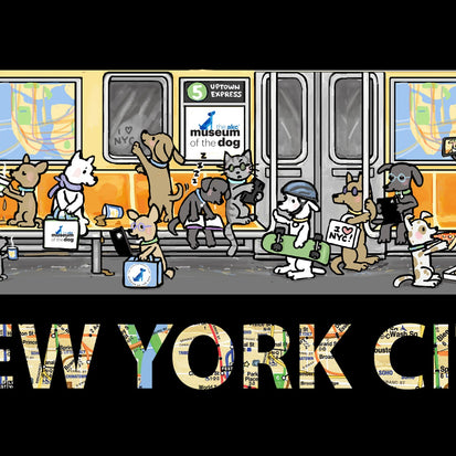 Dog Themed NYC Subway Prints