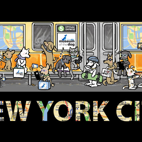 Dog Themed NYC Subway Prints