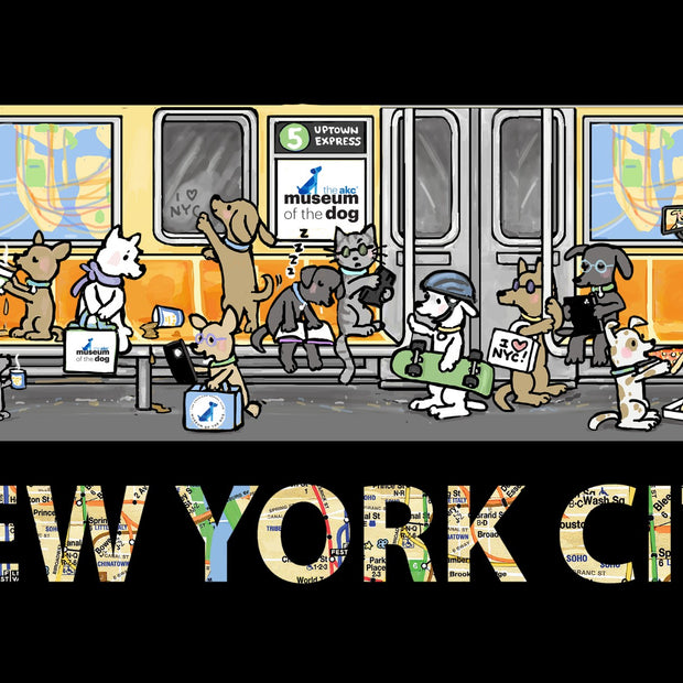 Dog Themed NYC Subway Prints