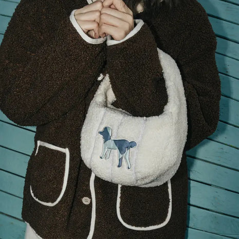 Half-Moon Shearling Bag