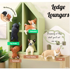 Ledge Lounging Dog Figurines Blind Boxes