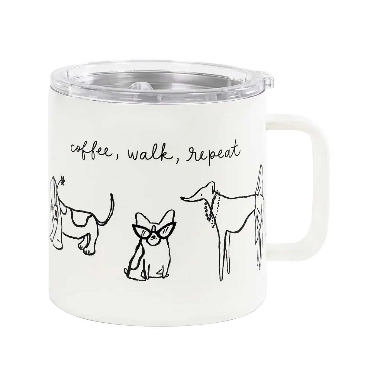Dog Party Stainless Steel Travel Mug