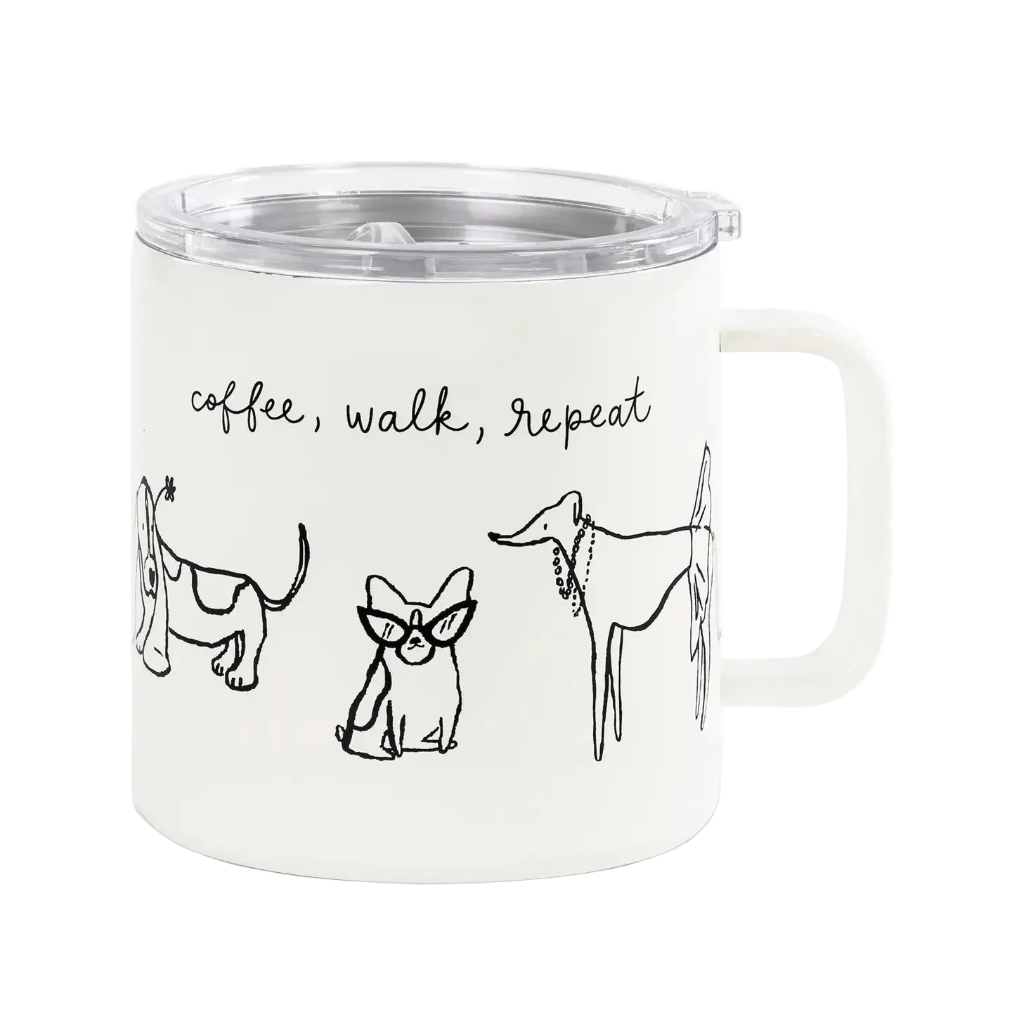 Dog Party Stainless Steel Travel Mug