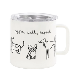 Dog Party Stainless Steel Travel Mug