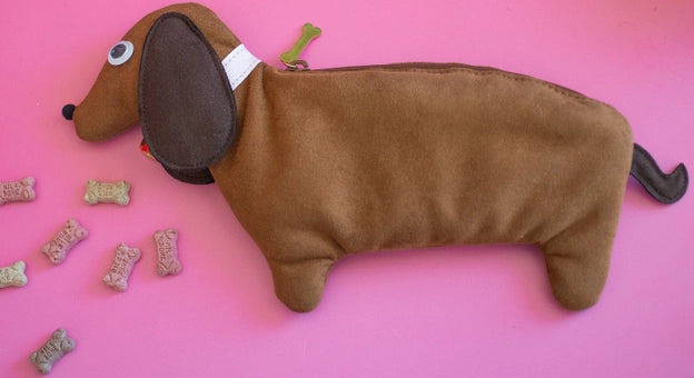 Dachshund Shaped Smell Proof Clutch