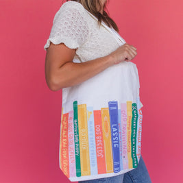 Colorful and Bright Dog Themed Tote Bags