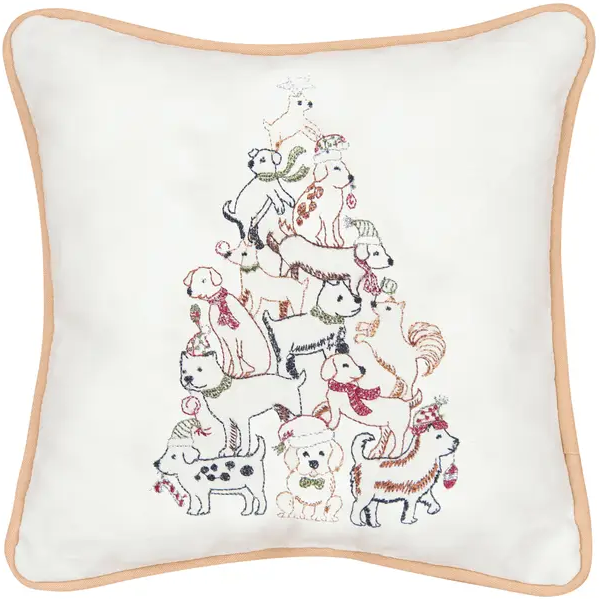 Embroidered Holiday Pillows